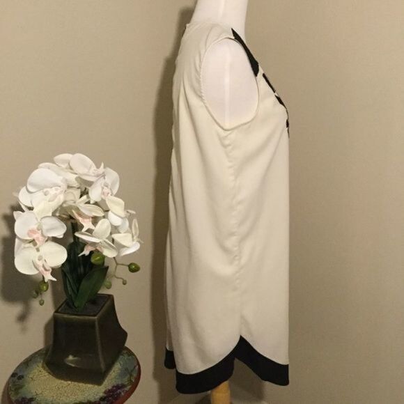 BLU Pepper Hi Low Ivory Sleeveless Tunic or Mini Dress S - Picture 6 of 11